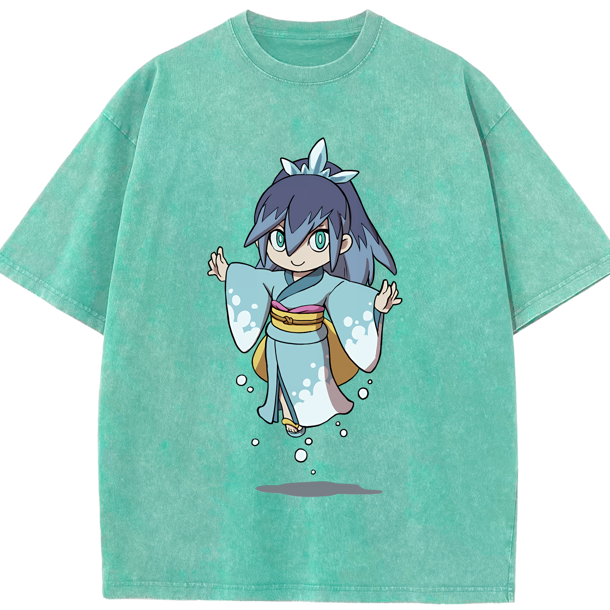 （画像用） 妖怪ウォッチ Yo-kai Watch 綿100% ヴィンテージ風 半袖Tシャツ（フロントプリント）